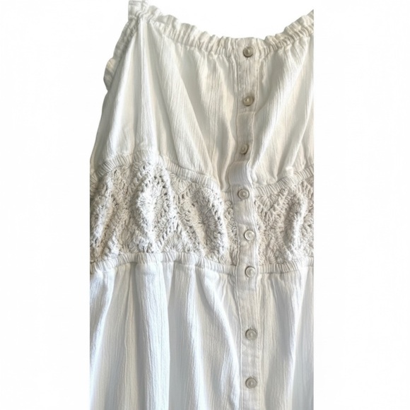 Aerie White Elastic Waist Skirt - Picture 3 of 8